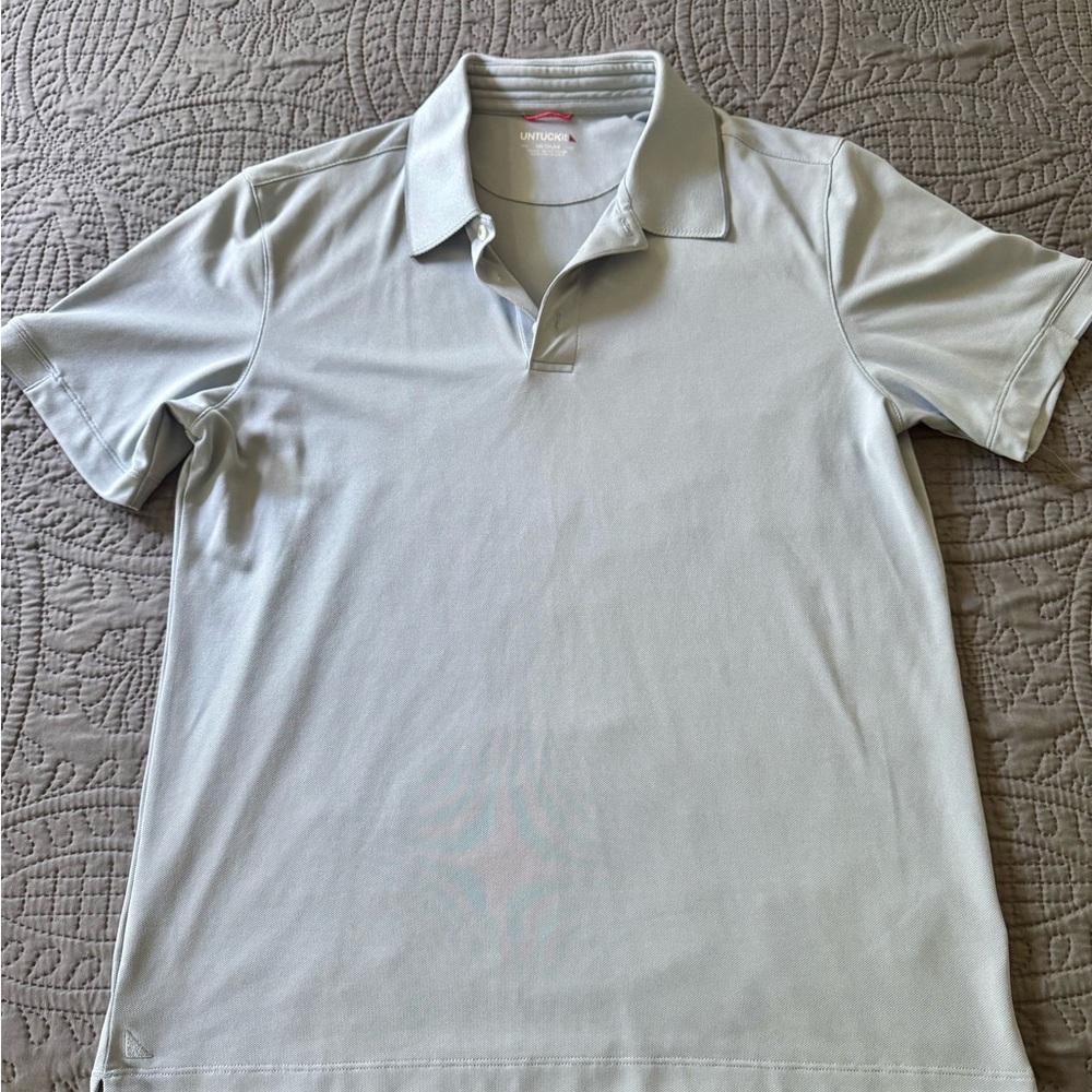 UNTUCKit MENS Gray Polo Shirt Classic Style